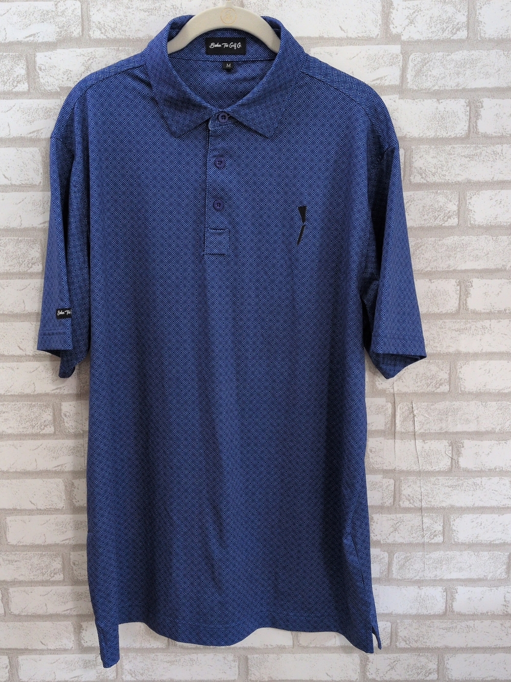 NWOT Broken Tee Golf Polo Shirt Size M Blue
